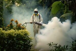 génératif ai Accueil insecte suppression spécialiste dans action, traiter appartement à éliminer insectes photo