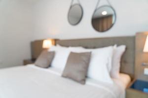 abstrait flou belle chambre d'hôtel de luxe photo