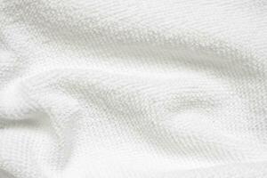 tissu de coton blanc serviette texture abstrait photo