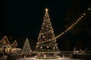 magique Noël pays des merveilles apporte joie et merveille. ai généré. photo