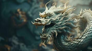 chinois dragon avec copie espace photo