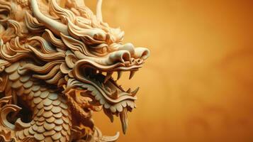 chinois dragon avec copie espace photo