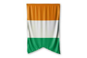 cote-dlvoire drapeau et blanc Contexte. - image. photo