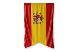 Espagne drapeau et blanc Contexte. - image. photo