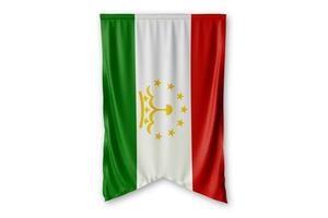 le tadjikistan drapeau et blanc Contexte. - image. photo