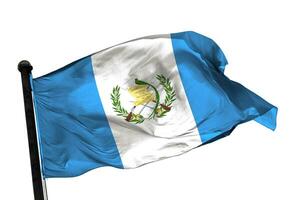 Guatemala drapeau sur une blanc Contexte. - image. photo