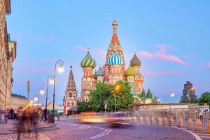 Cathédrale Saint-Basile sur la place rouge à Moscou Russie photo