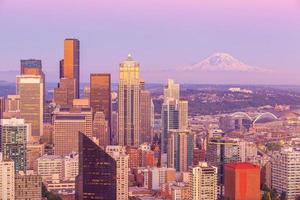 Seattle City Downtown skyline cityscape dans l'état de Washington, USA photo