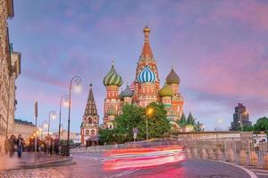 Cathédrale Saint-Basile sur la place rouge à Moscou Russie photo