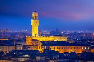 Palazzo Vecchio au centre-ville de Florence en Toscane Italie