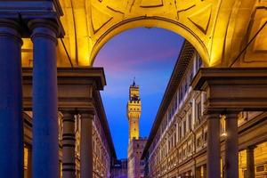 Palazzo Vecchio au centre-ville de Florence en Toscane Italie