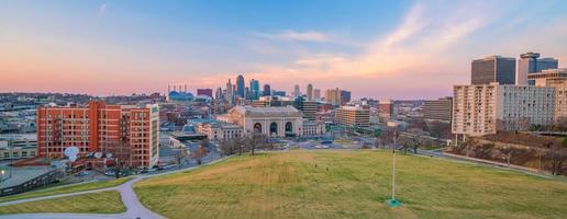 kansas city centre-ville ligne d'horizon états unis photo