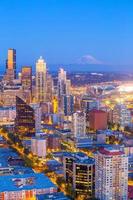 Seattle City Downtown skyline cityscape dans l'état de Washington, USA photo