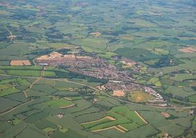 Vue aérienne de Dunmow, Royaume-Uni
