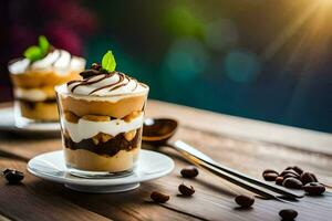 le meilleur café magasin desserts. généré par ai photo