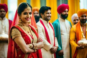 Indien mariage dans Delhi. généré par ai photo