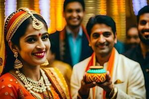 Indien mariage la photographie dans Bangalore. généré par ai photo