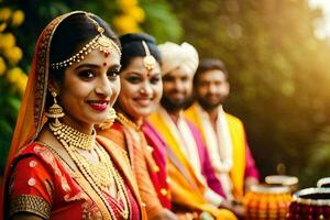 Indien mariage la photographie dans Bangalore. généré par ai photo