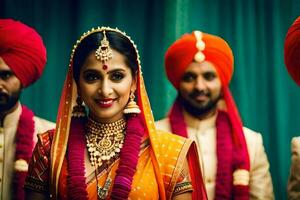 Indien mariage dans Londres. généré par ai photo