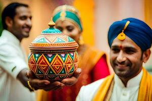 Indien mariage la photographie dans Bangalore. généré par ai photo