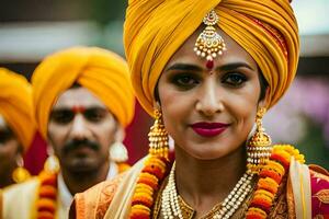 Indien mariage dans Delhi. généré par ai photo