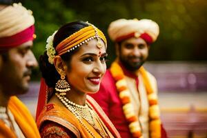 Indien mariage dans Bombay. généré par ai photo