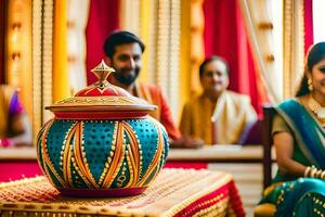 Indien mariage la photographie dans Hyderâbâd. généré par ai photo