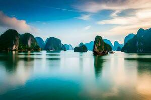 le Ha longue baie dans vietnam. généré par ai photo