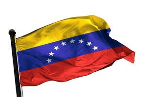 Venezuela drapeau sur une blanc Contexte. - image. photo