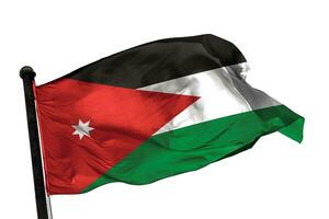Jordan drapeau sur une blanc Contexte. - image. photo