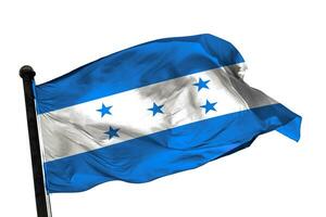 Honduras drapeau sur une blanc Contexte. - image. photo