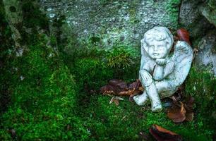 art de la statue d'ange doux photo