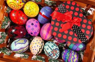 Pâques oeufs de Pâques célébration de vacances au printemps photo