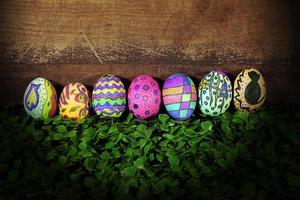 Pâques oeufs de Pâques célébration de vacances au printemps photo