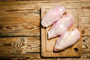 Frais poulet filet . photo