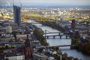 Bâtiments généraux de paysage urbain européen en allemagne francfort photo