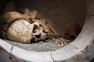 os et crâne de squelette de mort humaine photo