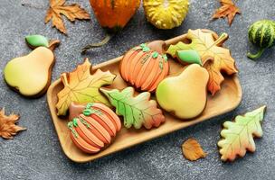 multicolore l'automne fait maison biscuits photo