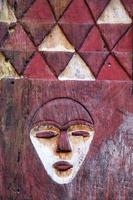 masque africain antique vintage abstrait photo