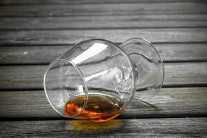 Cognac dans une verre. photo