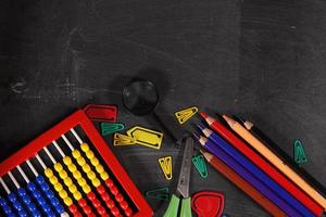 outils scolaires et de bureau photo