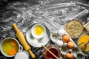 cuisson Contexte. préparation de fait maison pâte. photo