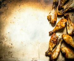 frit poulet jambes . photo