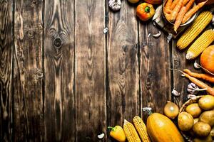 Jaune l'automne des légumes . photo