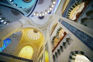 dinde Istanbul 12 janvier 2023. celling de camlica mosquée photo