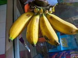 proche en haut de Jaune banane fruit photo