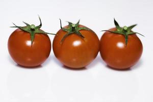 tomates isolés sur fond blanc