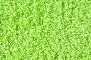 doux vert texture de serviette. vert serviette texture. coton serviette Contexte et texture photo