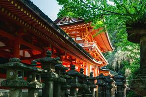 Kasuga taisha, un sanctuaire aux mille lanternes à Nara, Kansai, Japon photo