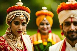 Indien mariage dans Delhi. généré par ai photo